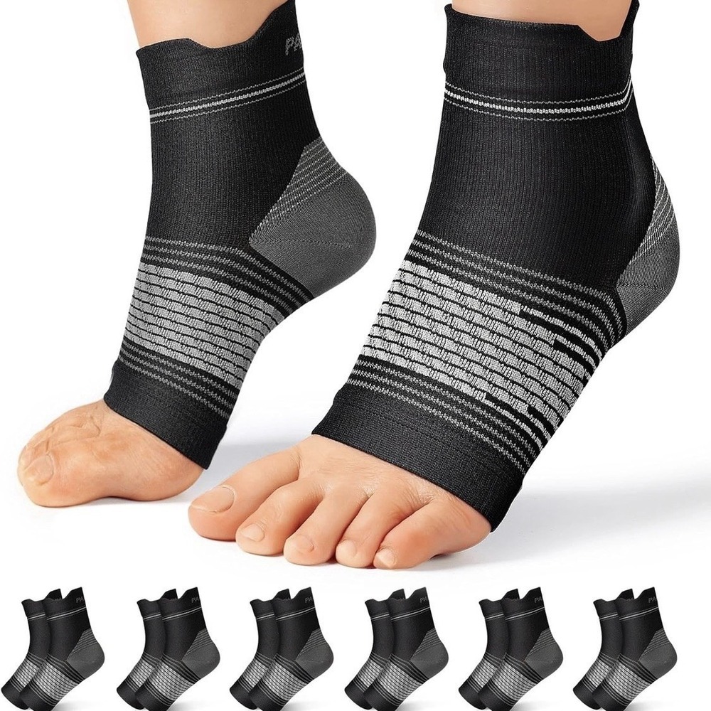 Paplus Plantar Fasciitis Sock 6 Pairs For Men And Women Compression Foot 13.5-15